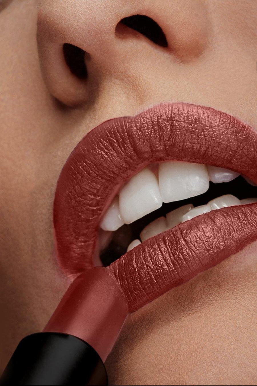 Lipstick #10 - Deep Brown Red - Blend Mineral Cosmetics