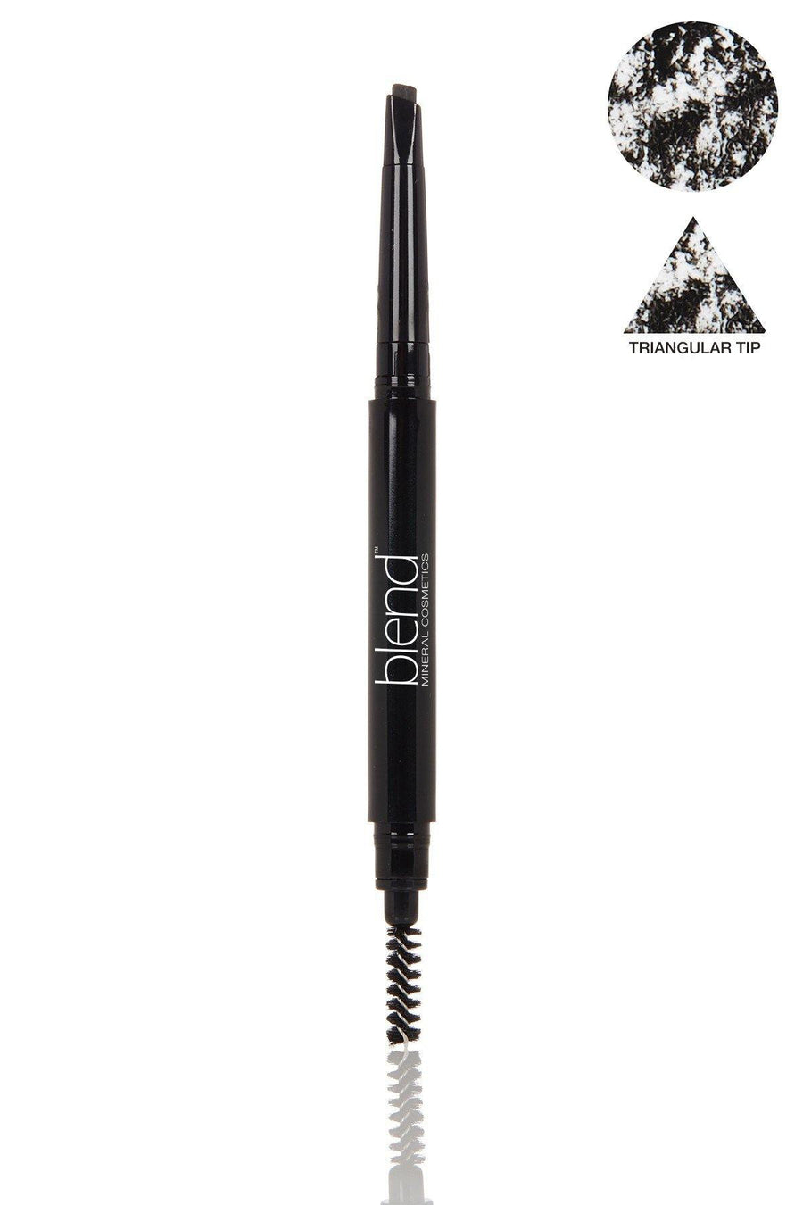 Defined Long-Wear Brow Pencil & Attached Spooly Brush - Universal Dark - Blend Mineral Cosmetics