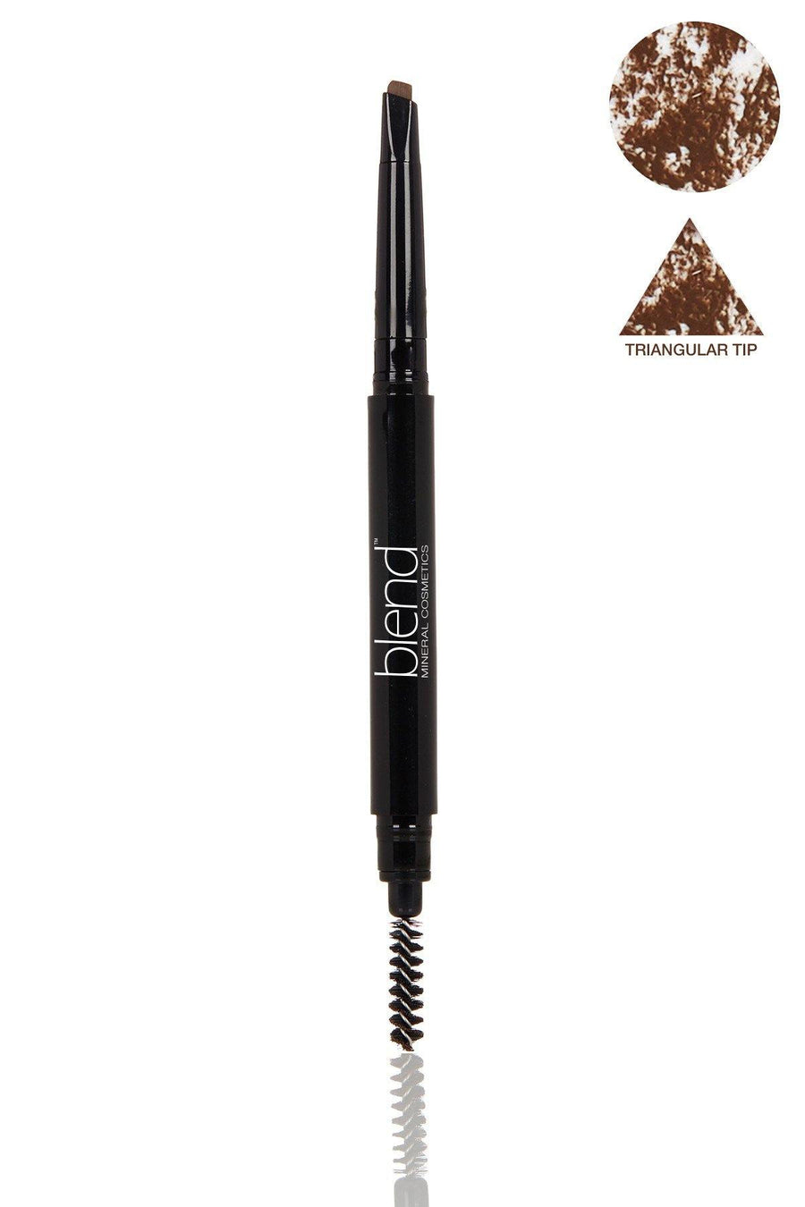Defined Long-Wear Brow Pencil & Attached Spooly Brush - Universal Medium Warm - Blend Mineral Cosmetics